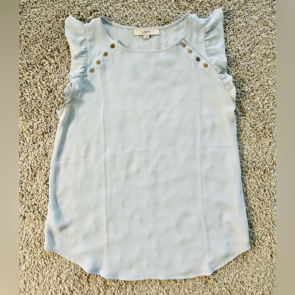 Loft light blue blouse